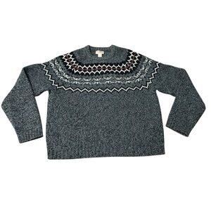 American Eagle Outfitters Men’s Large Vintage 100% Lambswool Fair Isle Sweater
